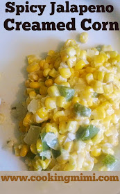 Featured Recipe | Spicy Jalapeno Creamed Corn from Cookin' Mimi #secretrecipeclub