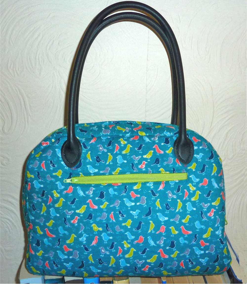 Curved Corner Zip Gusset Bag Tutorial