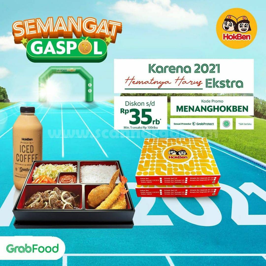 HOKBEN Promo Diskon Rp 35.000 khusus pemesanan via GRABFOOD