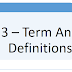 3 - Term and definitions