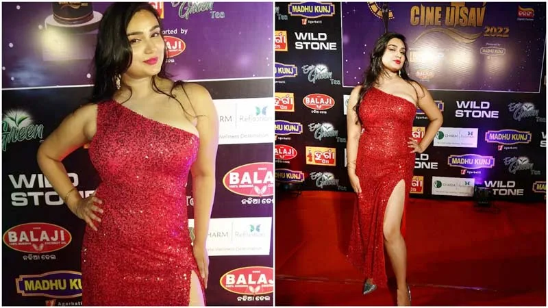 Aiswarya Behera Looks Bold in a Red bodycon dress; See Viral Pics