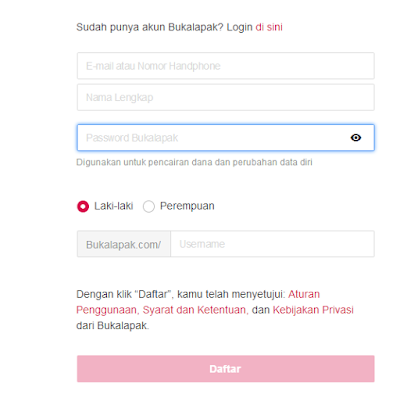 cara mendaftar bukalapak