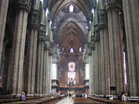 Milan Cathedral Historic b&w photos of milan, italy (19th century)