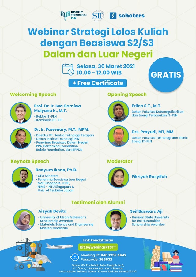 Webinar Strategi Lolos Kuliah Beasiswa S2 S3