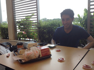 Happy Rafie with McDonald's