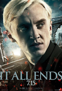 Harry Potter and the Deathly Hallows: Part 2 “It All Ends” Portrait Movie Poster Set - Tom Felton as Draco Malfoy