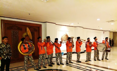 Hadiri Acara Silaturahmi Kebangsaan, Prabowo Disambut Alunan Musik Tandjidor Khas Budaya Betawi