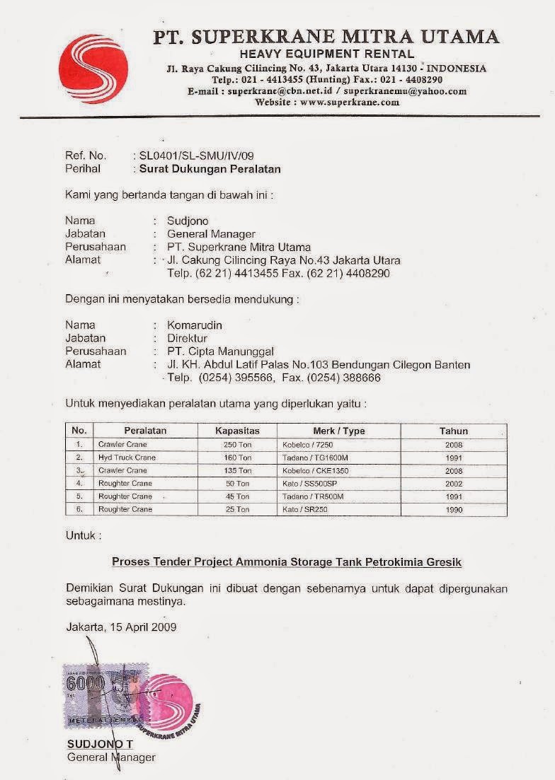 Contoh surat penawaran proyek  ilmusipilcom