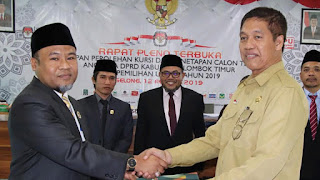 Penetapan Calon Anggota DPRD Lotim 2019-2024, Rohman Farly, Dr. Junaidi, Ketua KPU Lombok Timur