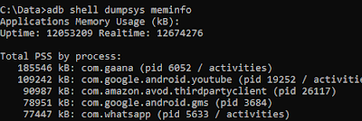 adb shell dumpsys meminfo