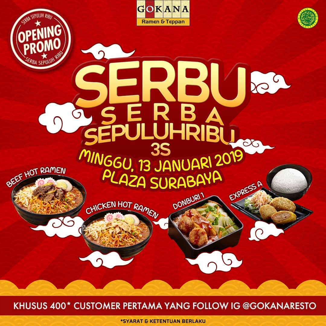 #Gokana - Promo Serba Sepuluh Ribu di Plaza Surabaya (HARI INI)