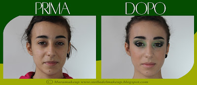 make-up prima e dopo