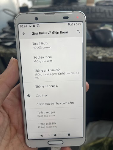  Sharp Aquos Sense 3 SH-02M Mở Mạng