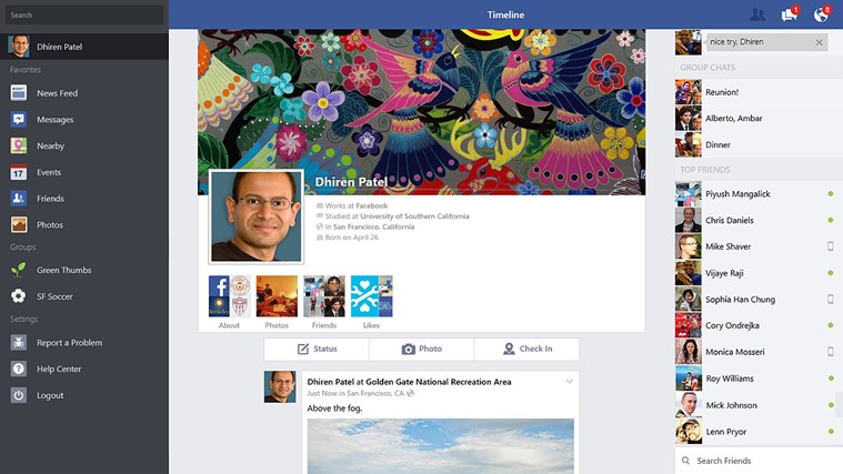 Facebook for Windows - Aplikasi Metro Facebook yang Lebih Mudah dan Simpel