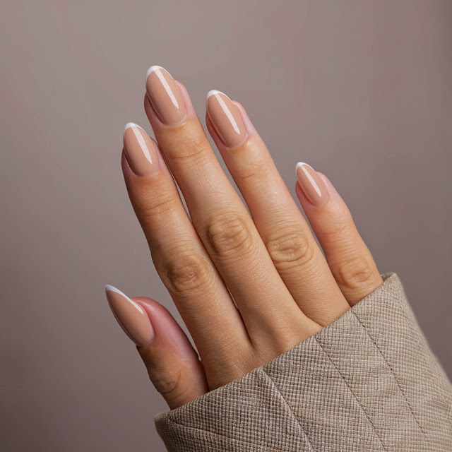 Matte Nude and Glossy Tips