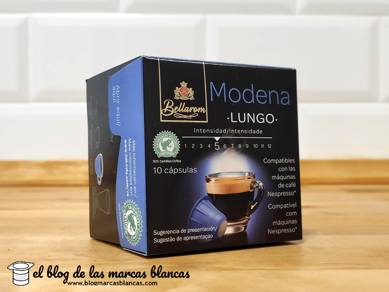 Cápsulas de café BELLAROM de Lidl compatibles con Nespresso - variedad Módena - El Blog de las Marcas Blancas