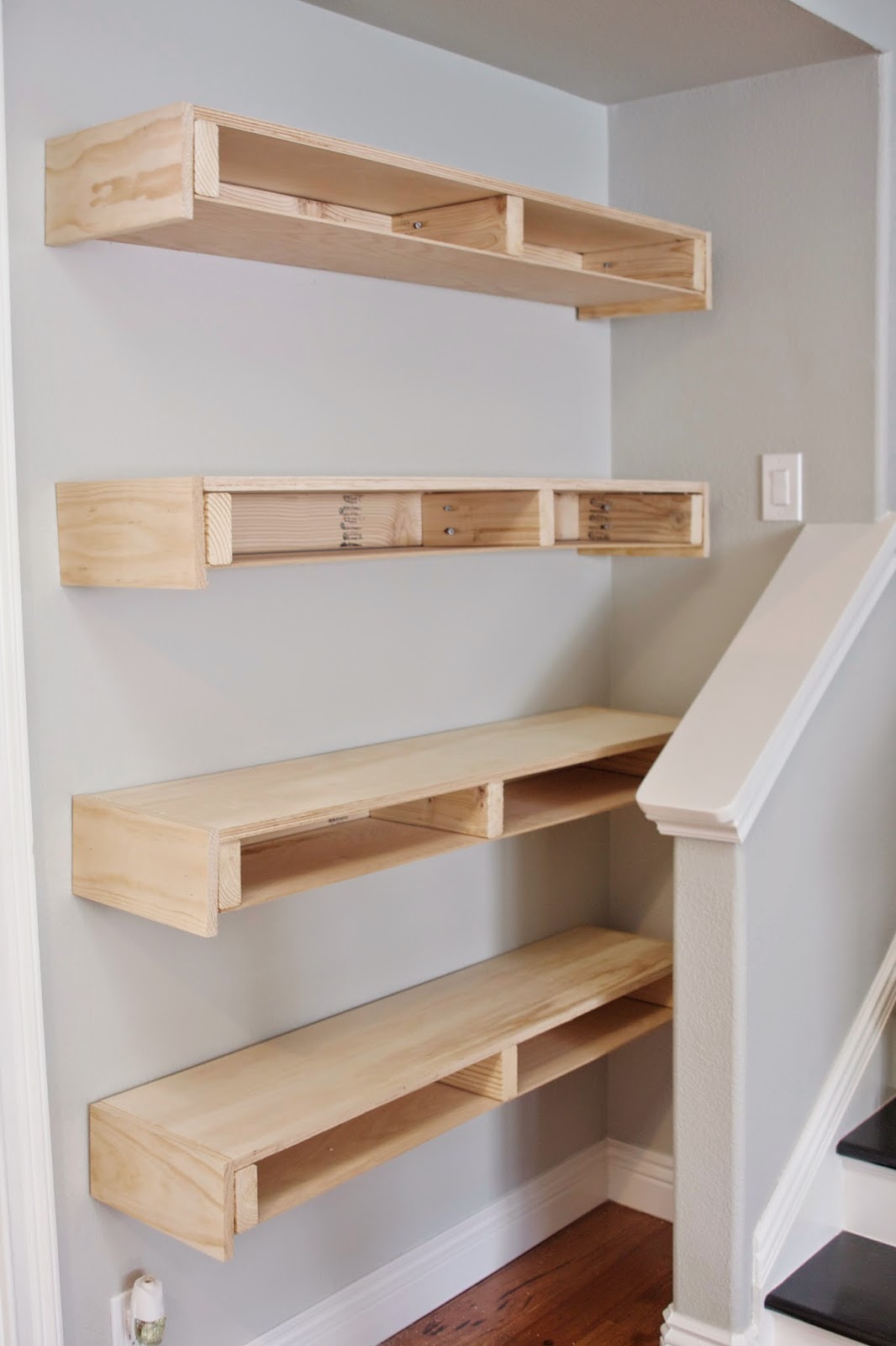 simply organized: Simple DIY: Floating Shelves Tutorial ...