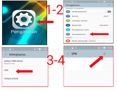 Aktifkan VPN Bawaan HP Android