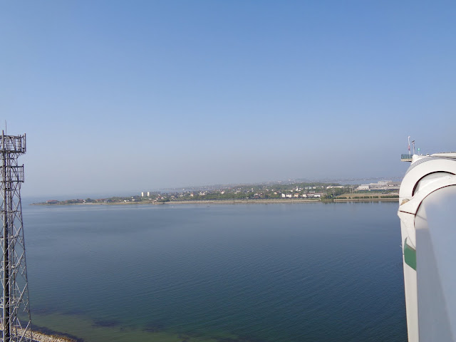 江島大橋（ベタ踏み坂）から江島の眺め