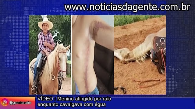 VÍDEO : Menino atingido por raio enquanto cavalgava com égua: físicos explicam como adolescente sobreviveu