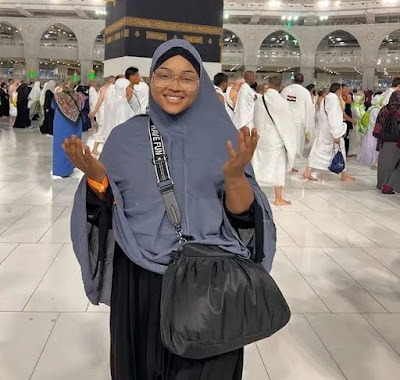 Mercy Aigbe performs first Hajj with husband