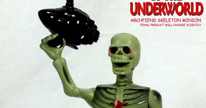 Realms of the Underworld Series White Archfiend Skeleton Minion Carded  Action Figure MOTU Kos 