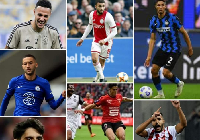 اللاعبين المغاربة المحترفين في أوروبا 2020