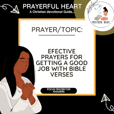 Effective Prayers For Getting A Job With Bible Verses