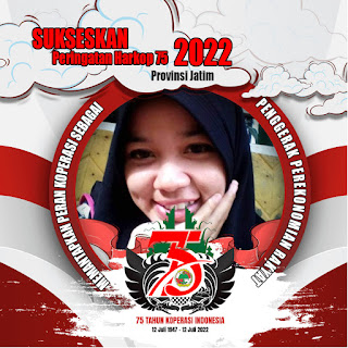 Twibbon Sukseskan Peringatan HARKOPNAS Provinsi Jatim 12 Juli 2022, Design Elegance