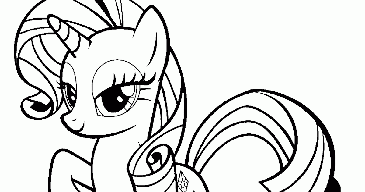 My Little Pony: Dibujos para colorear de Rarity de My 