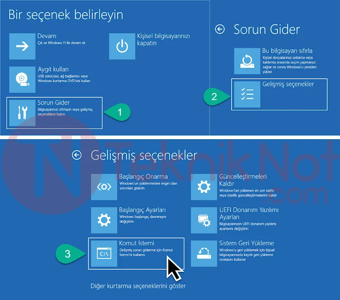 Windows Unutulan Kullanıcı Şifresini Sıfırlama