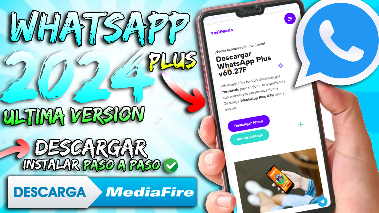 Como Descargar WhatsApp Plus para Android 2024 - Manzzeto