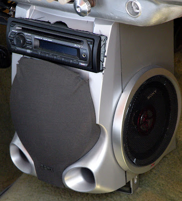 Home made car stereos for easy portability in temporary uses