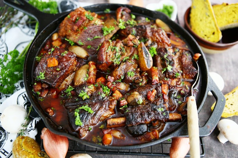 Beef Ribs Bourguignon