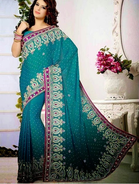 New Arrival Simple Designer Saree – Online Designer Georgette Saree