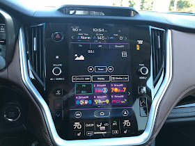 Infotainment and HVAC in 2020 Subaru Outback Touring XT