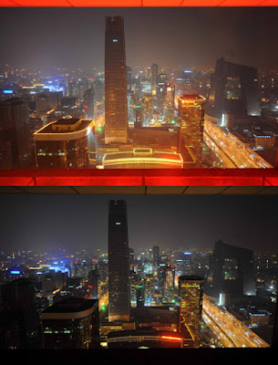 Extinction des lumières dans le quartier des Affaires (CBD) de Pékin http://www.chine-informations.com/actualite/une-heure-pour-la-terre-en-chine-photos_12674.html