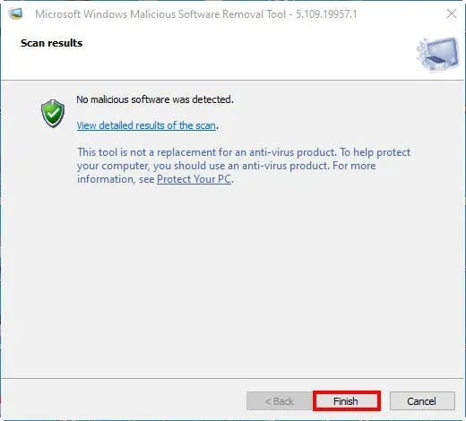 Microsoft Windows Malicious Software Removal Tool - 5.109.19957.1 Xx