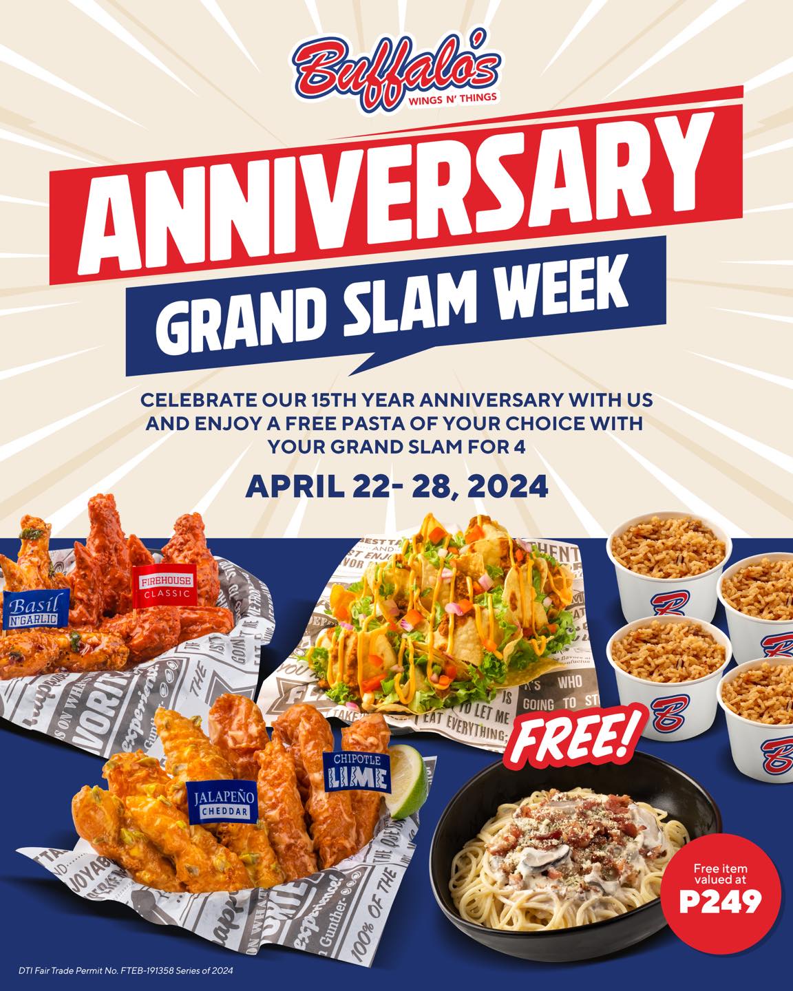 Manila Shopper: Buffalo's Wings N Things Anniversary Promo