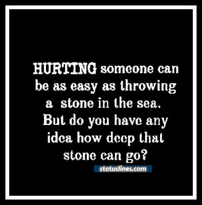 hurting someone can be easy as throwing a stone