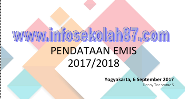 Update!!! Rencana Pengembangan Emis 2017/2018