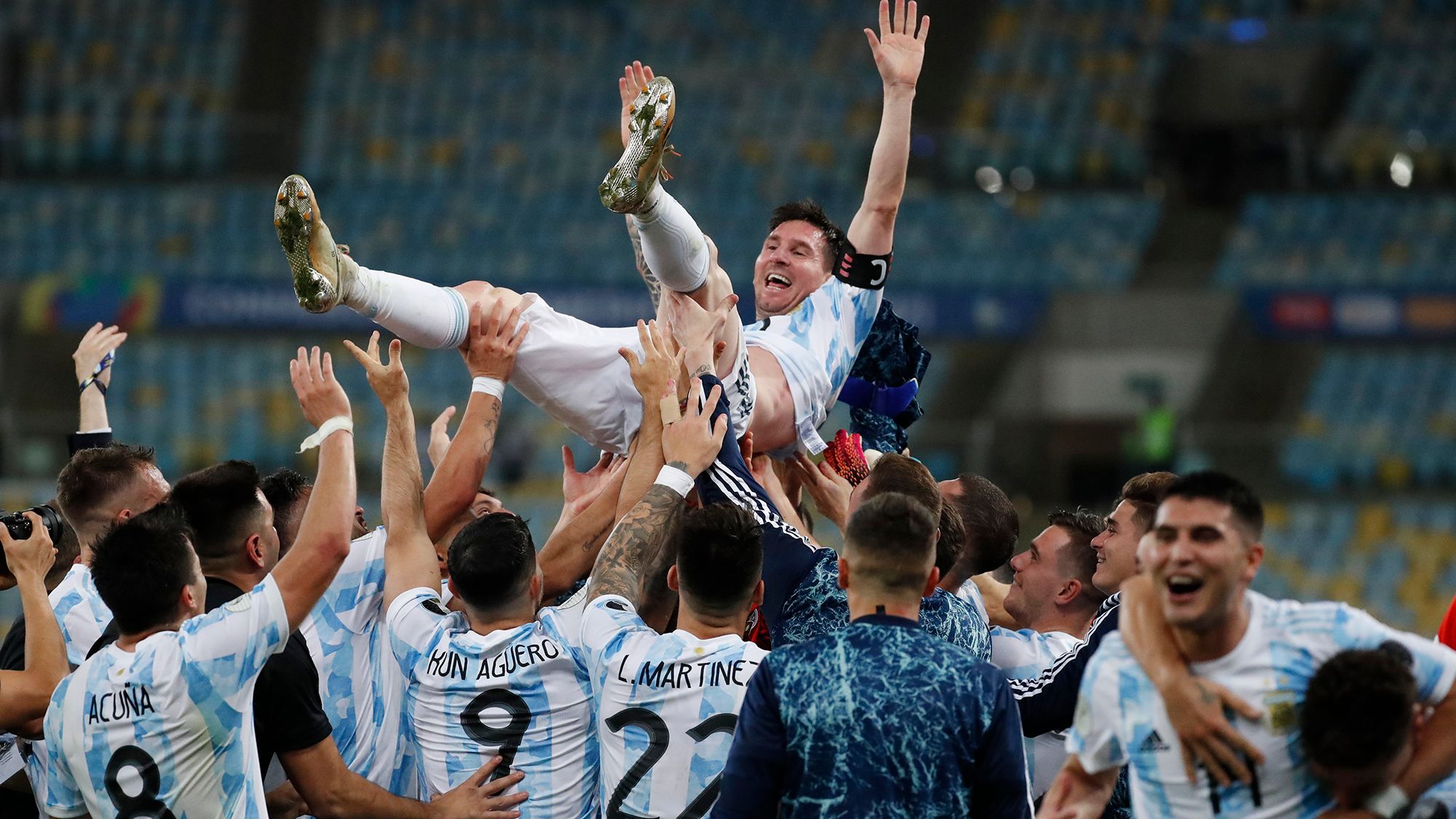 GALERIA DE FOTOS: Las mejores imágenes de Argentina campeón de la Copa América 2021