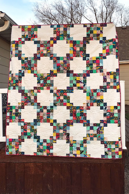 Quilt from Anna Maria Horner's Mod Corsage fabric line pattern from Quilting Quickly magazine