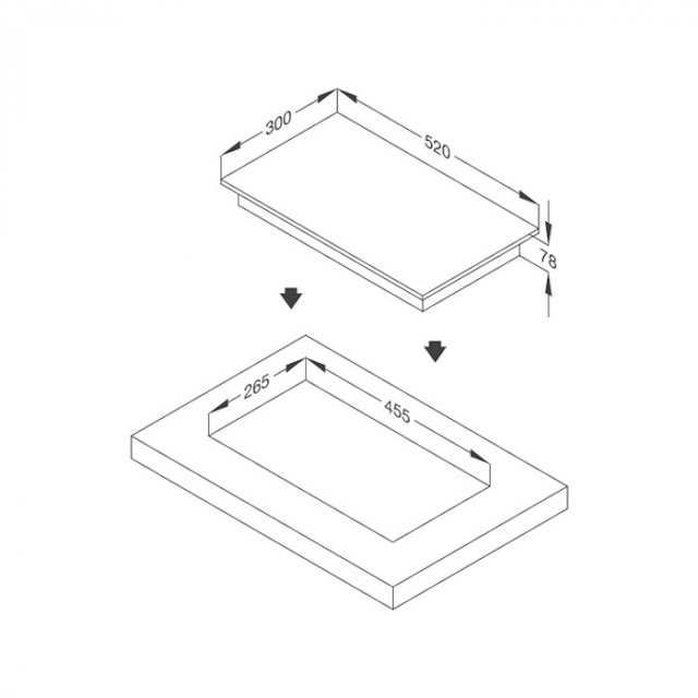 Bếp gas âm đơn Domino MDG 301