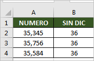 Función REDONDEAR.MAS en Excel