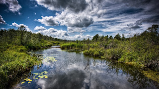 Mountain River Perfect Place For Fishing Green Landscape Nature HD Wallpaper