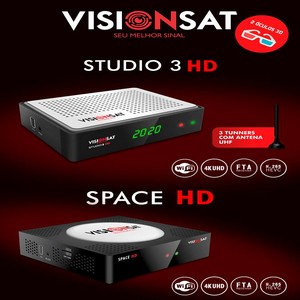 VISIONSAT STUDIO 3 HD NOVA ATUALIZAÇÃO V 153P  20/09/2019