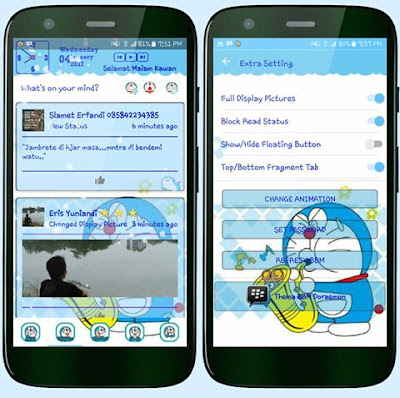 BBM Mod Doraemon Blue V3.2.2.8 Apk