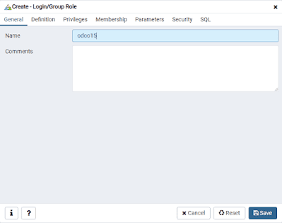 Creating PostgreSQL Database Login User Group Role