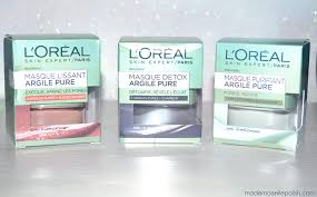 Masques aux 3 argiles l'Oréal Paris